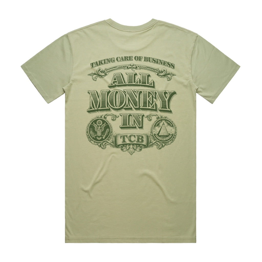 ALL $ IN TEE- OLIVE