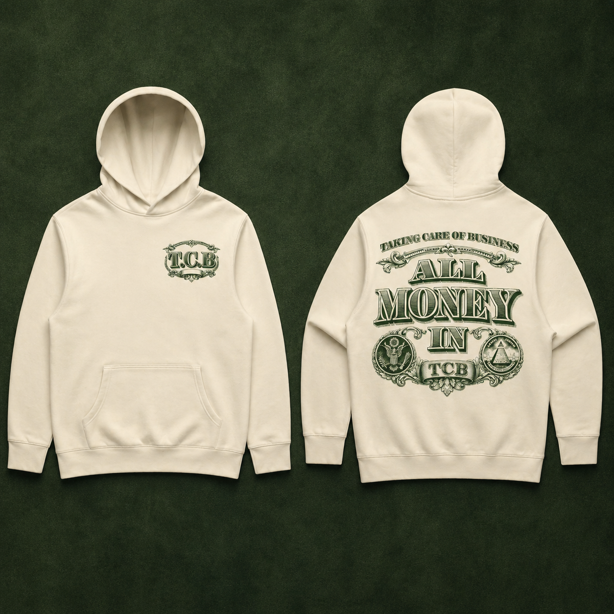 All $ In Cream Hoodie