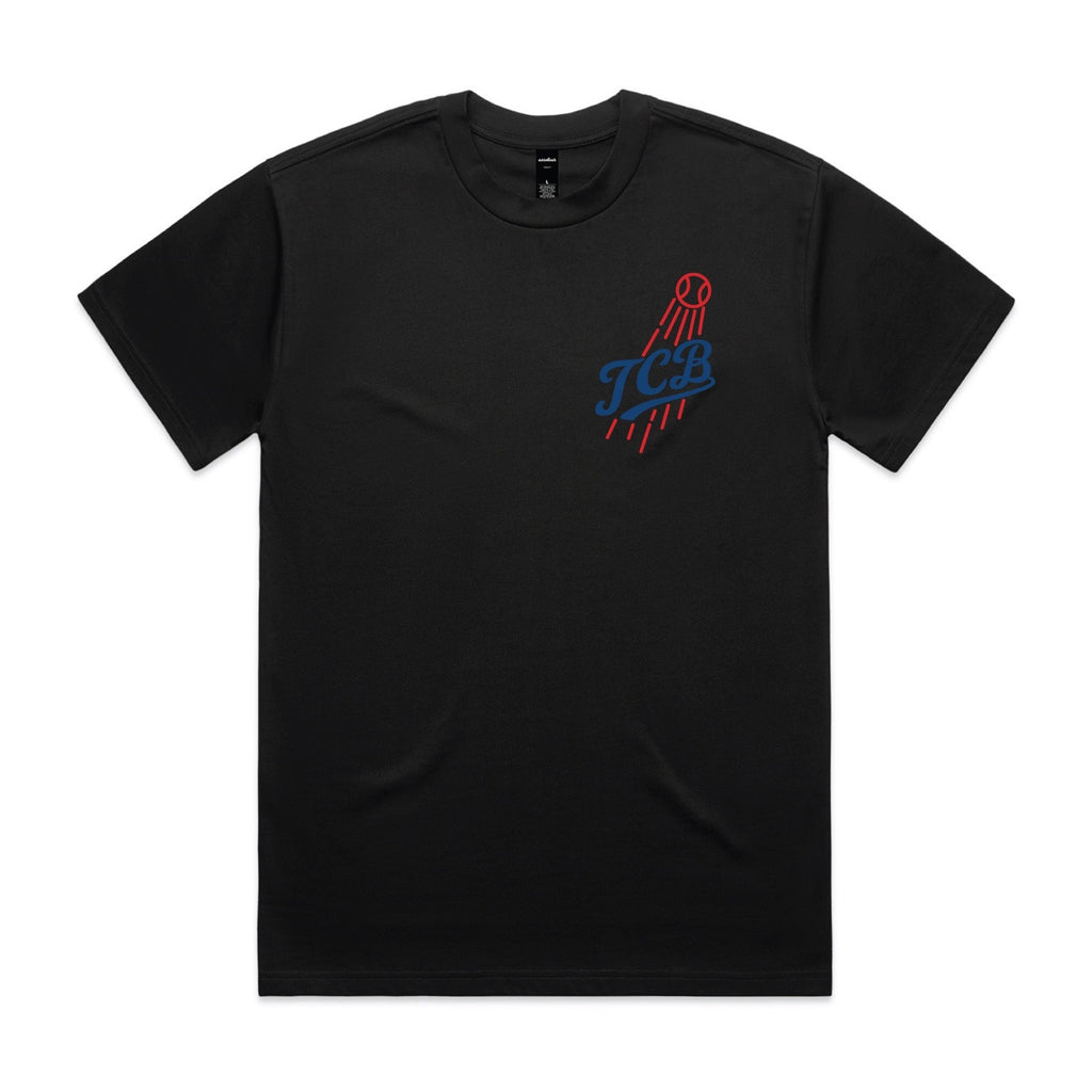 Swing for the Fences Baseball Tee Black