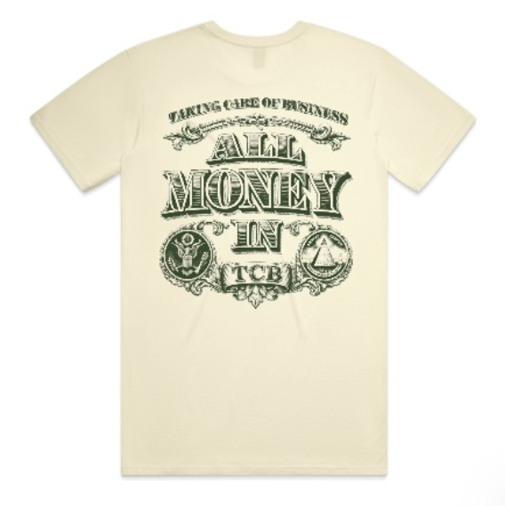 ALL MONEY IN TEE - CREAM