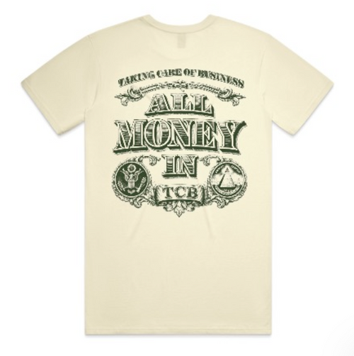 ALL MONEY IN TEE - CREAM
